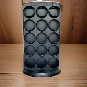 Keurig K Cup Carousel 30 Pod Holder Silver Black Rotating Dispenser Storage